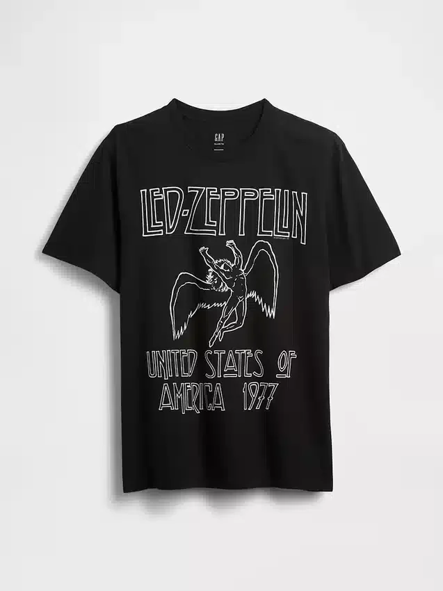 T-shirt graphique Led Zeppelin à la coupe ample