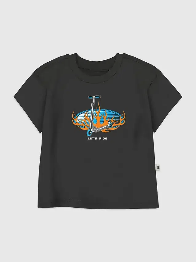 T-shirt graphique « Lets Ride » pour tout-petits