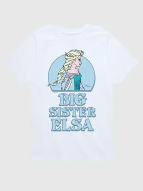 T-shirt graphique à manches courtes « Elsa, la grande sœur » de la collection « La Reine des neiges » pour tout-petits