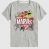 T-shirt graphique à manches courtes « Marvel Avengers Doodle » pour tout-petits