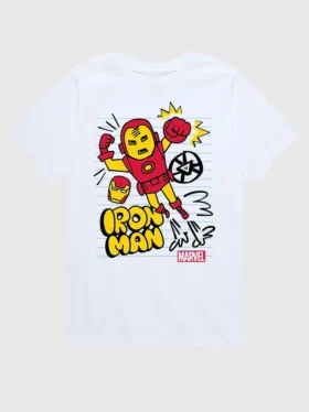T-shirt graphique à manches courtes « Marvel Iron Man Doodle » pour tout-petits