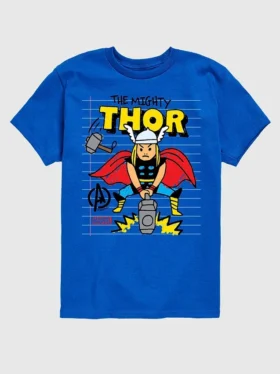 T-shirt graphique à manches courtes « Marvel Thor Doodle » pour tout-petits