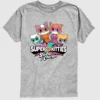 T-shirt graphique à manches courtes pour tout-petits avec logo « Super Kitties »