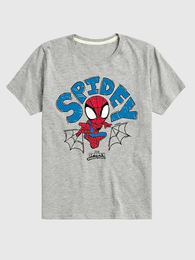 T-shirt graphique à manches courtes « Spidey Doodle » Marvel pour tout-petits