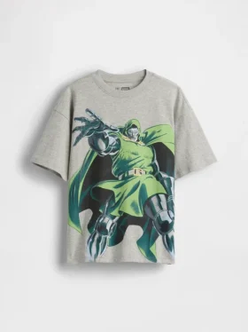 T-shirt graphique Marvel pour enfants, coupe ample