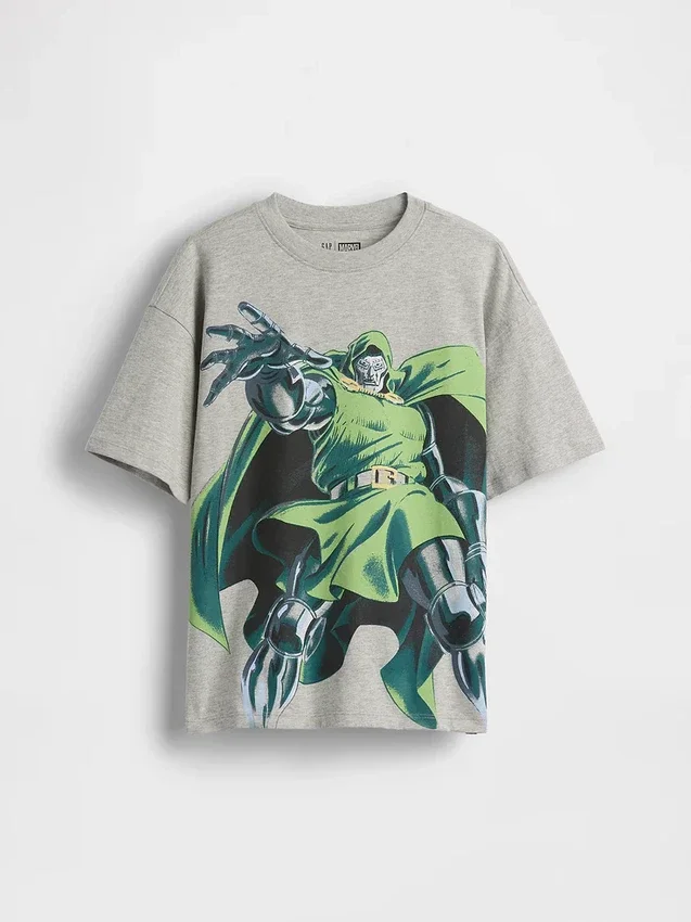 T-shirt graphique Marvel pour enfants, coupe ample