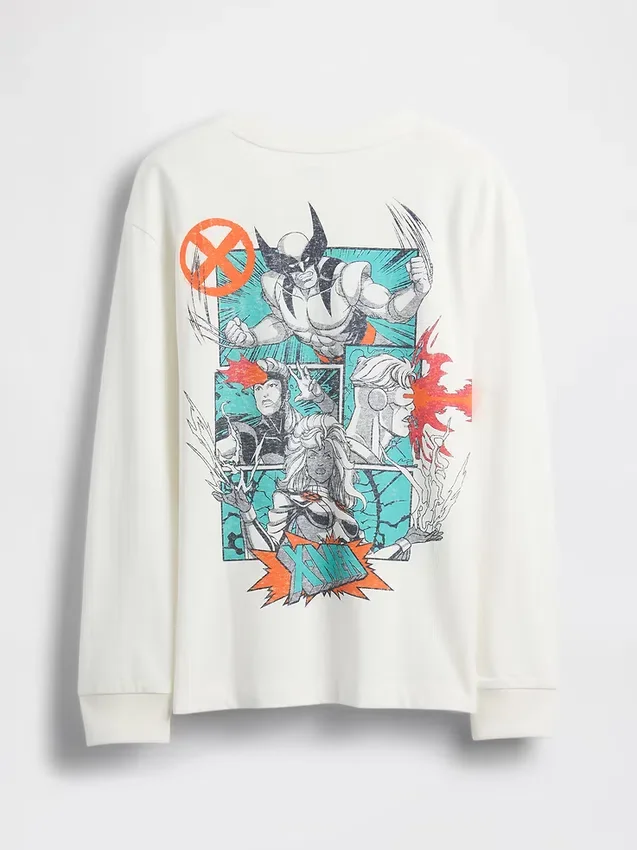 T-shirt graphique Marvel pour enfants, coupe ample