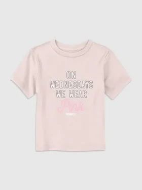 T-shirt graphique « Mean Girls » pour tout-petits : « Les mercredis, on s’habille en rose »