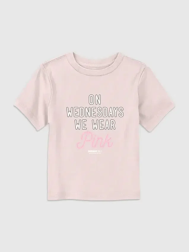 T-shirt graphique « Mean Girls » pour tout-petits : « Les mercredis, on s’habille en rose »