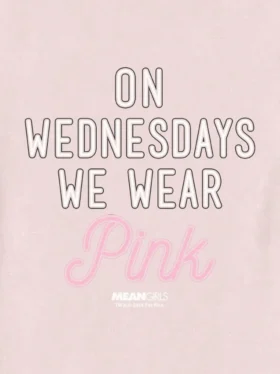 T-shirt graphique « Mean Girls » pour tout-petits : « Les mercredis, on s’habille en rose »