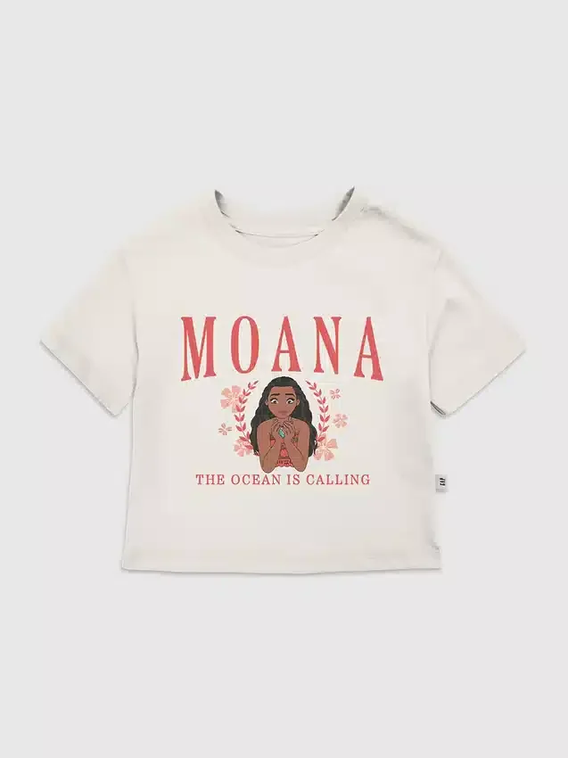 T-shirt graphique « Moana » style universitaire pour tout-petits