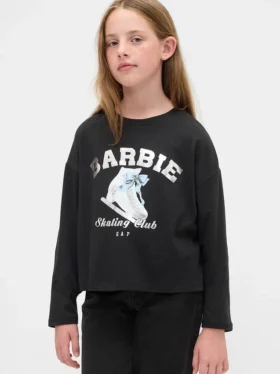 T-shirt graphique oversize Barbie pour enfants