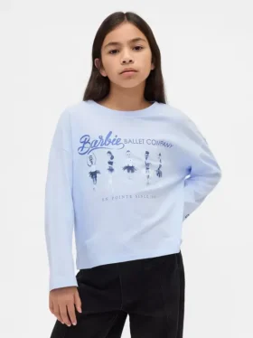 T-shirt graphique oversize Barbie pour enfants