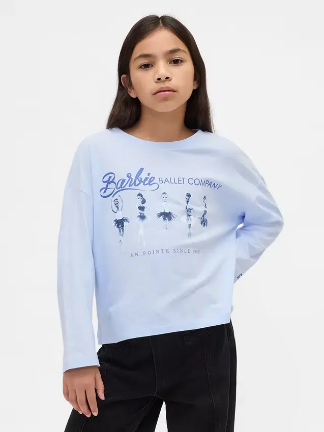 T-shirt graphique oversize Barbie pour enfants