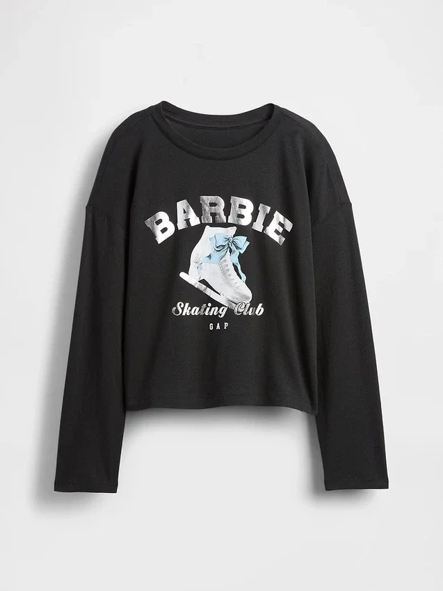 T-shirt graphique oversize Barbie pour enfants