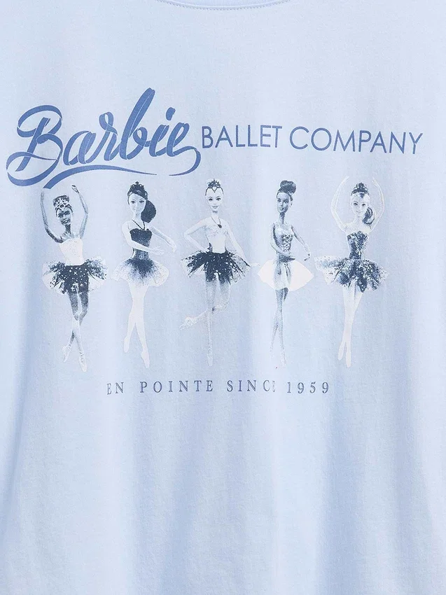 T-shirt graphique oversize Barbie pour enfants
