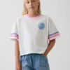 T-shirt graphique oversize et carré pour enfant