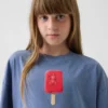T-shirt graphique oversize et carré pour enfant