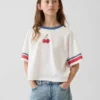 T-shirt graphique oversize et carré pour enfant