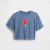 T-shirt graphique oversize et carré pour enfant