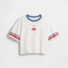 T-shirt graphique oversize et carré pour enfant