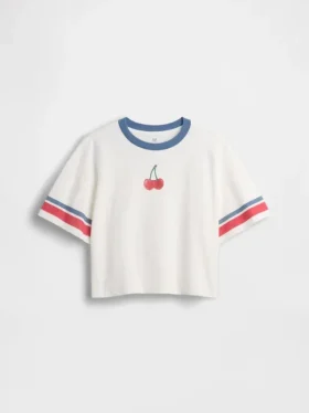 T-shirt graphique oversize et carré pour enfant