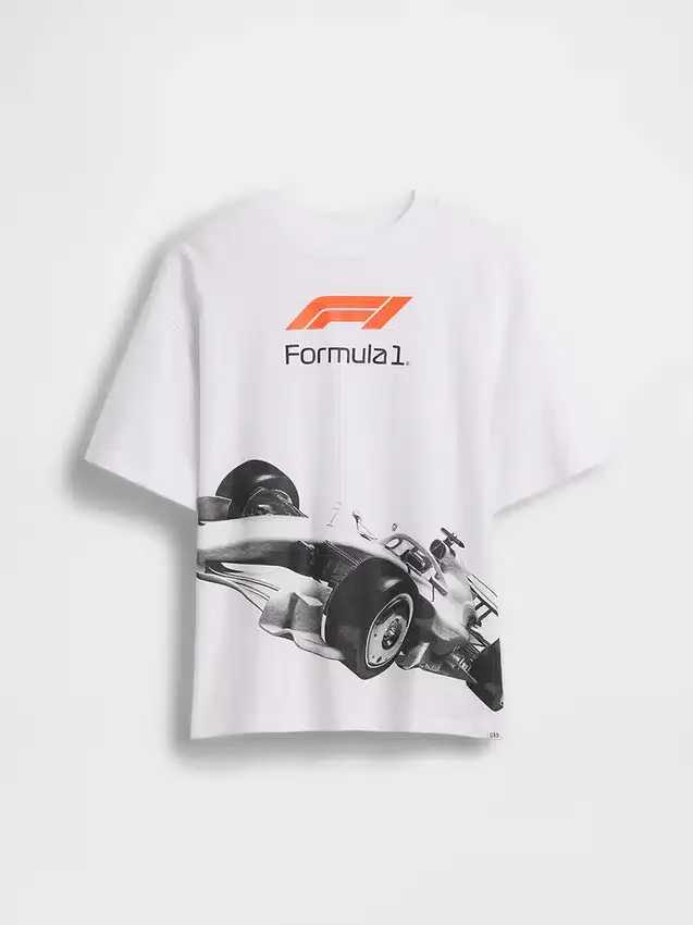 T-shirt graphique oversize « Formule 1 » pour enfants