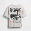 T-shirt graphique oversize « Formule 1 » pour enfants