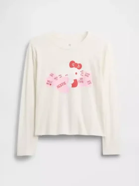 T-shirt graphique oversize Hello Kitty pour enfants