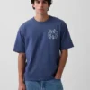 T-shirt graphique oversize Keith Haring