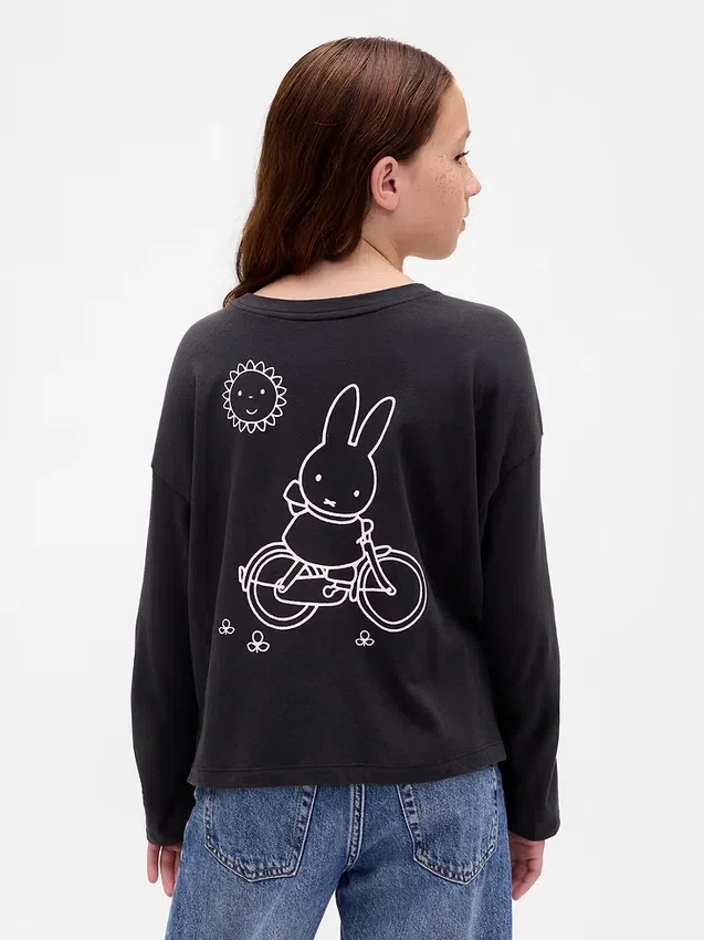 T-shirt graphique oversize Miffy pour enfants