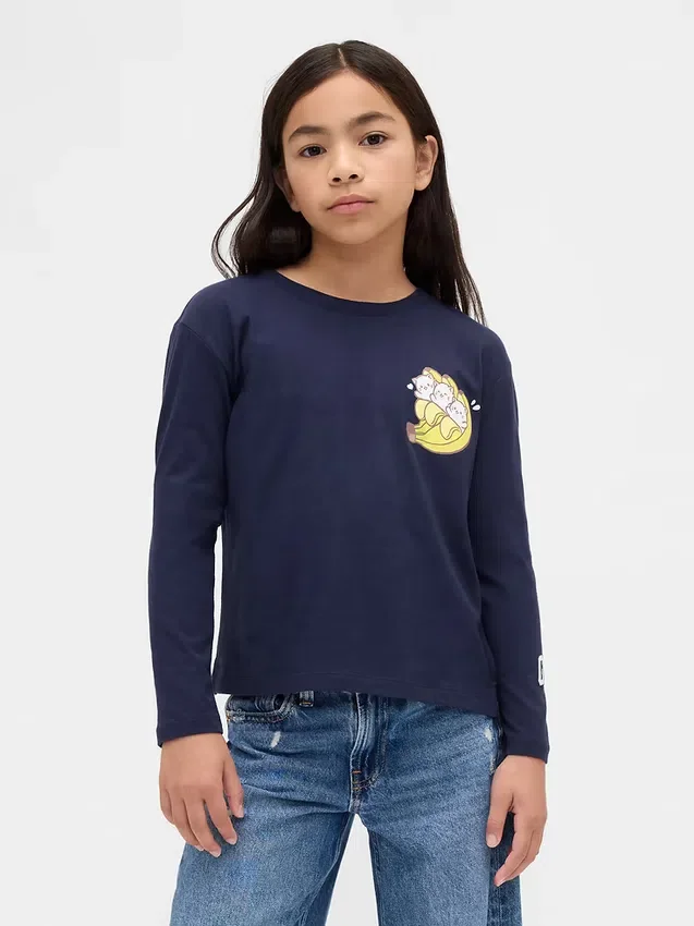 T-shirt graphique oversize pour enfants