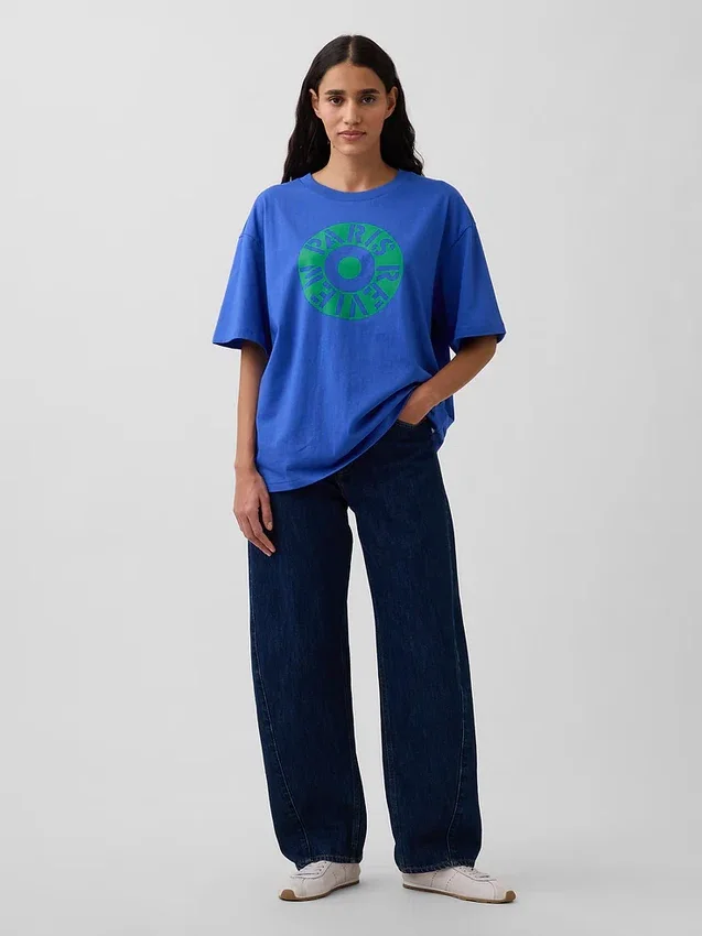 T-shirt graphique oversize Robert Indiana
