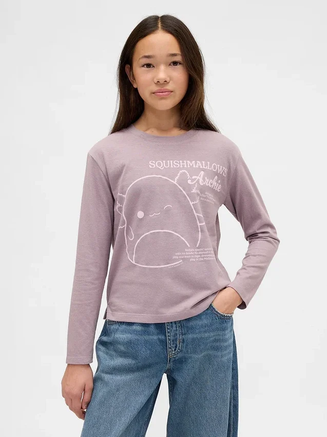 T-shirt graphique oversize Squishmallow pour enfants