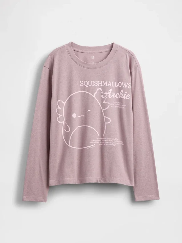 T-shirt graphique oversize Squishmallow pour enfants