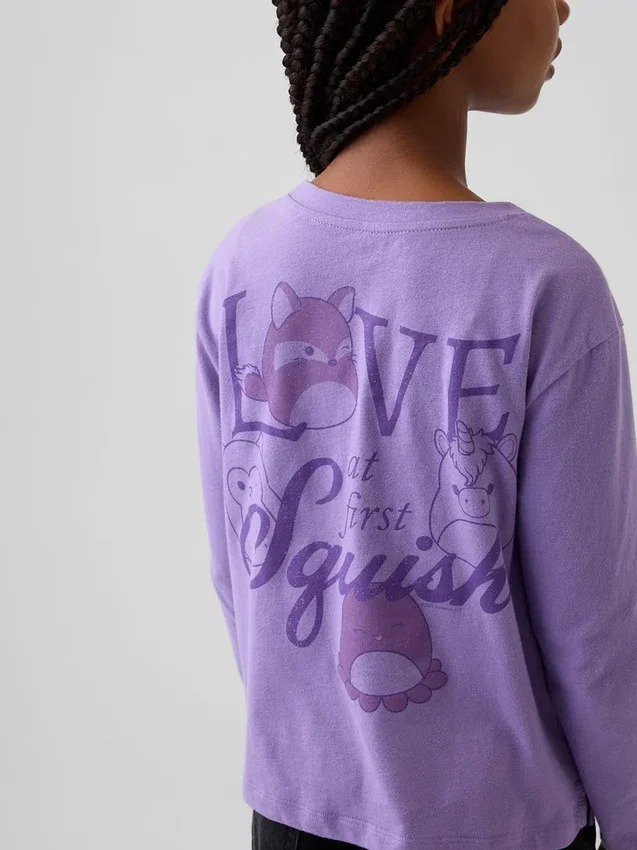 T-shirt graphique oversize Squishmallow pour enfants