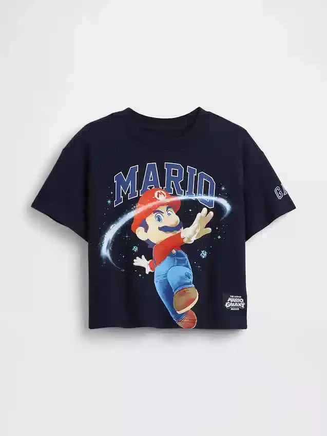 T-shirt graphique oversize Super Mario pour tout-petits