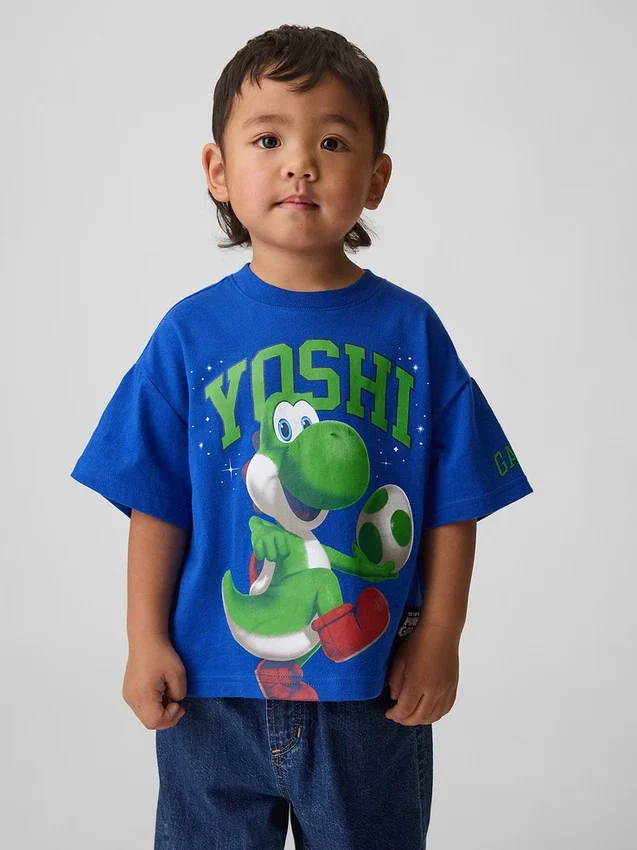T-shirt graphique oversize Super Mario pour tout-petits