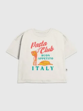 T-shirt graphique Pasta Club pour enfants