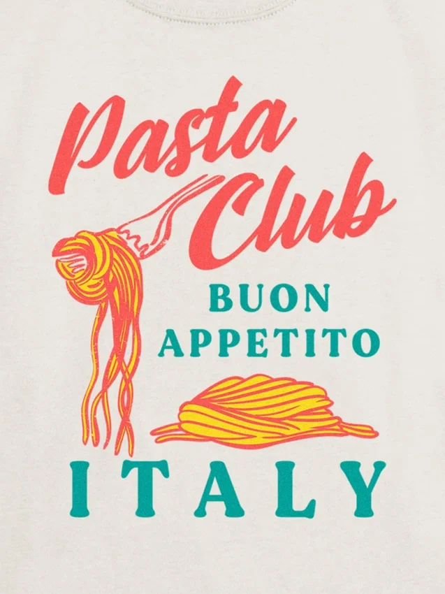 T-shirt graphique Pasta Club pour enfants