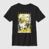 T-shirt graphique Pokémon Pikachu pour enfants, style manga