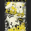 T-shirt graphique Pokémon Pikachu pour enfants, style manga