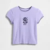 T-shirt graphique pour enfants GAP × Disney « L'Étrange Noël de Monsieur Jack » de Tim Burton, coupe rétrécie