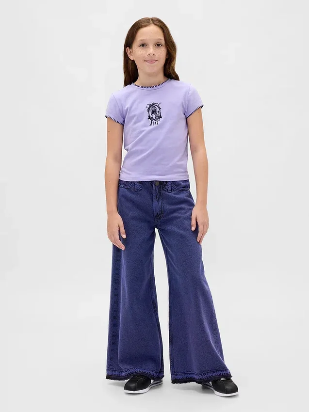 T-shirt graphique pour enfants GAP × Disney « L'Étrange Noël de Monsieur Jack » de Tim Burton, coupe rétrécie