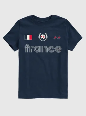T-shirt graphique pour enfants « Maillot de foot de l'équipe de France »