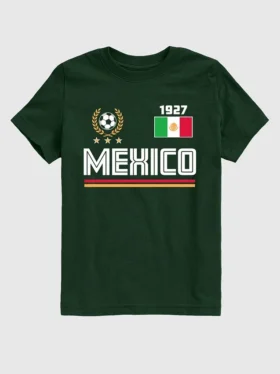T-shirt graphique pour enfants « Maillot de foot du Mexique »