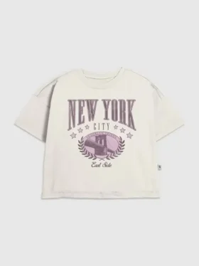 T-shirt graphique pour enfants « New York College »