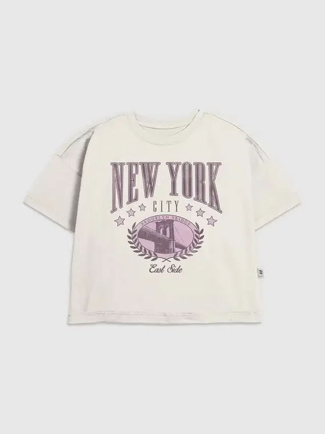 T-shirt graphique pour enfants « New York College »