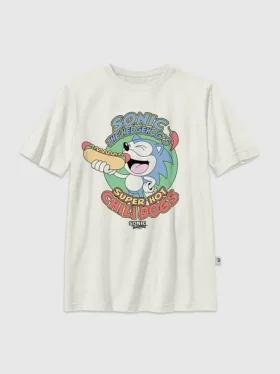 T-shirt graphique pour enfants « Sonic the Hedgehog Chilidogs »