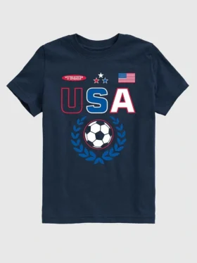 T-shirt graphique pour enfants « USA Soccer »